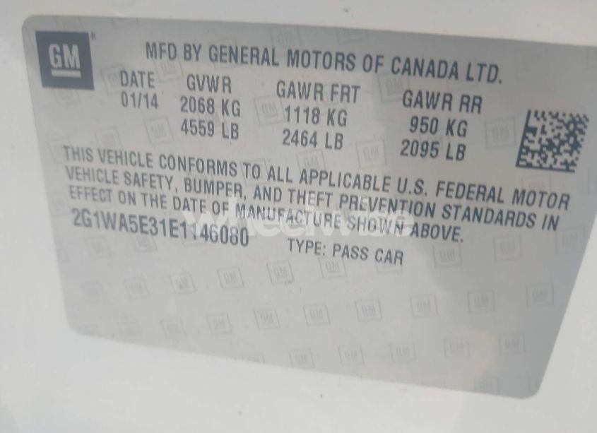 Photo 9 of 2014 Chevrolet Impala LIMITED LS (VIN 2G1WA5E31E1146080)