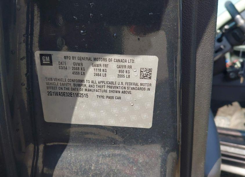 Photo 9 of 2014 Chevrolet Impala LIMITED LS (VIN 2G1WA5E32E1162515)