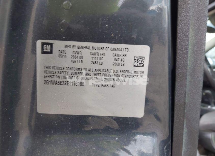 Photo 9 of 2014 Chevrolet Impala LIMITED LS (VIN 2G1WA5E32E1176186)