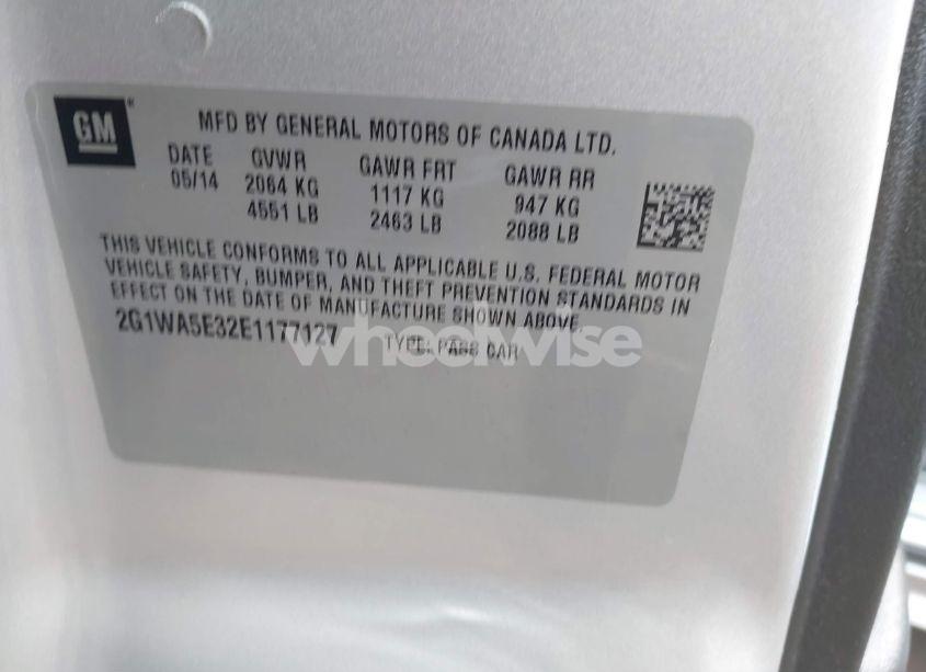 Photo 9 of 2014 Chevrolet Impala LIMITED LS (VIN 2G1WA5E32E1177127)