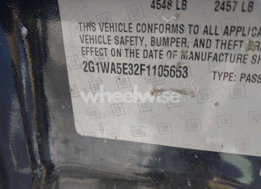 Photo 9 of 2015 Chevrolet Impala LIMITED LS (VIN 2G1WA5E32F1105653)