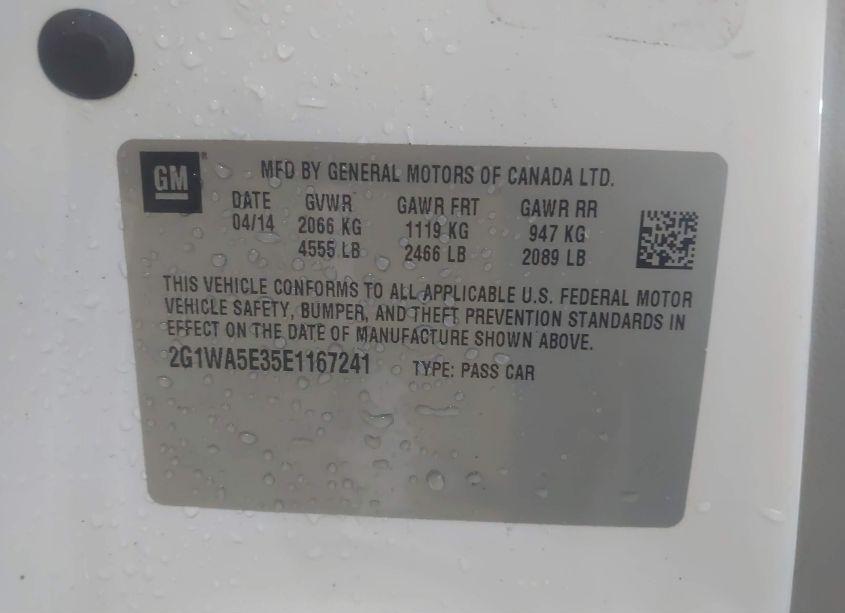 Photo 9 of 2014 Chevrolet Impala LIMITED LS (VIN 2G1WA5E35E1167241)