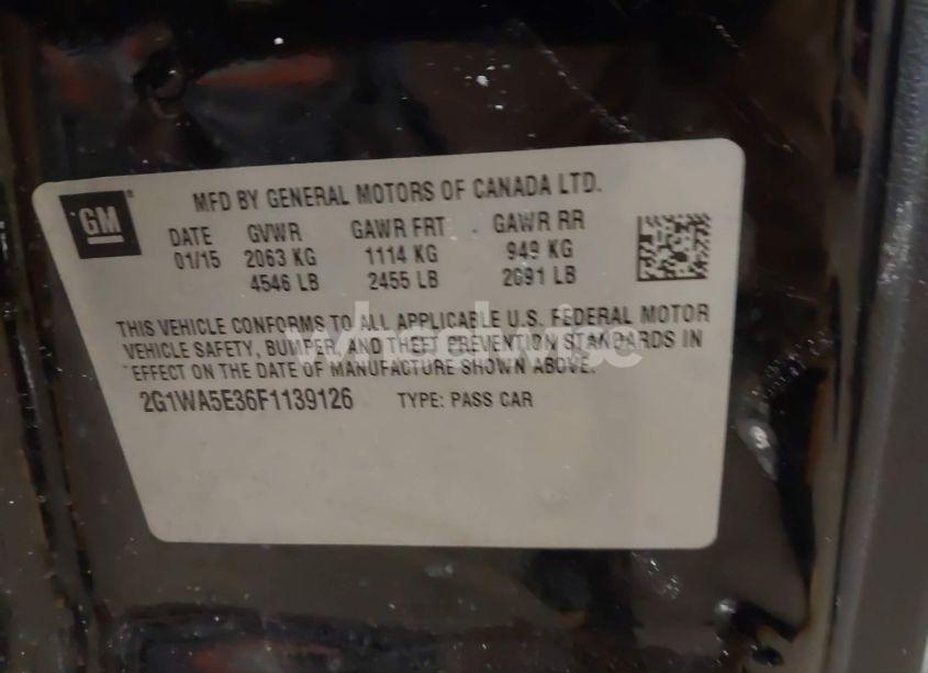 Photo 9 of 2015 Chevrolet Impala LIMITED LS (VIN 2G1WA5E36F1139126)