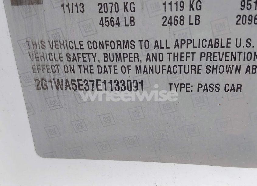 Photo 9 of 2014 Chevrolet Impala LIMITED LS (VIN 2G1WA5E37E1133091)