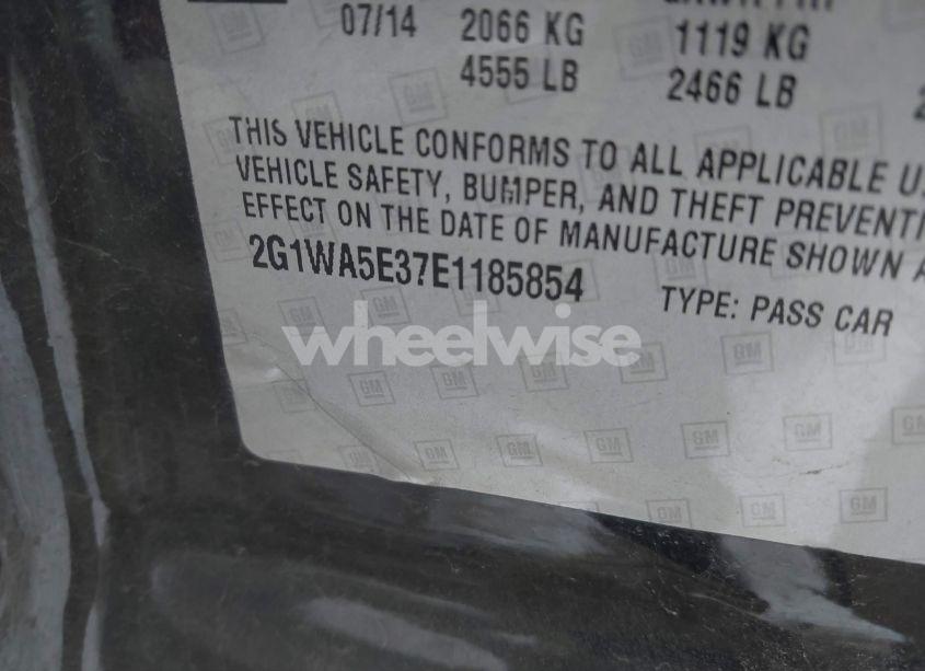 Photo 9 of 2014 Chevrolet Impala LIMITED LS (VIN 2G1WA5E37E1185854)