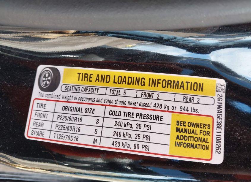 Photo 9 of 2014 Chevrolet Impala LIMITED LS (VIN 2G1WA5E38E1100262)