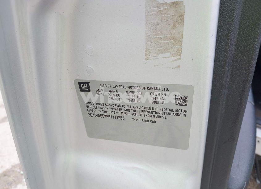 Photo 9 of 2014 Chevrolet Impala LIMITED LS (VIN 2G1WA5E38E1177553)