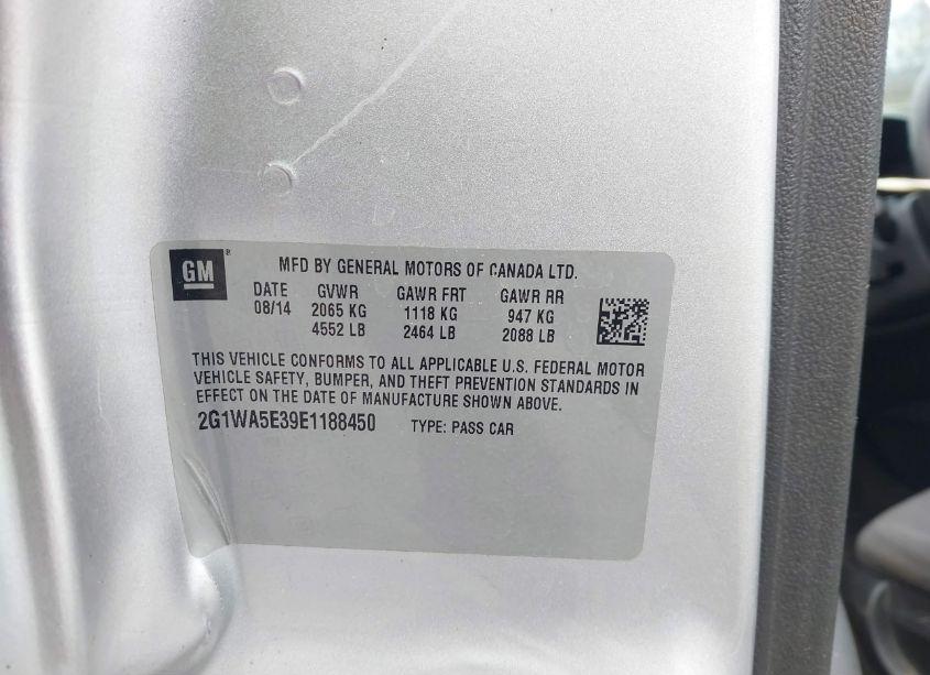Photo 9 of 2014 Chevrolet Impala LIMITED LS (VIN 2G1WA5E39E1188450)