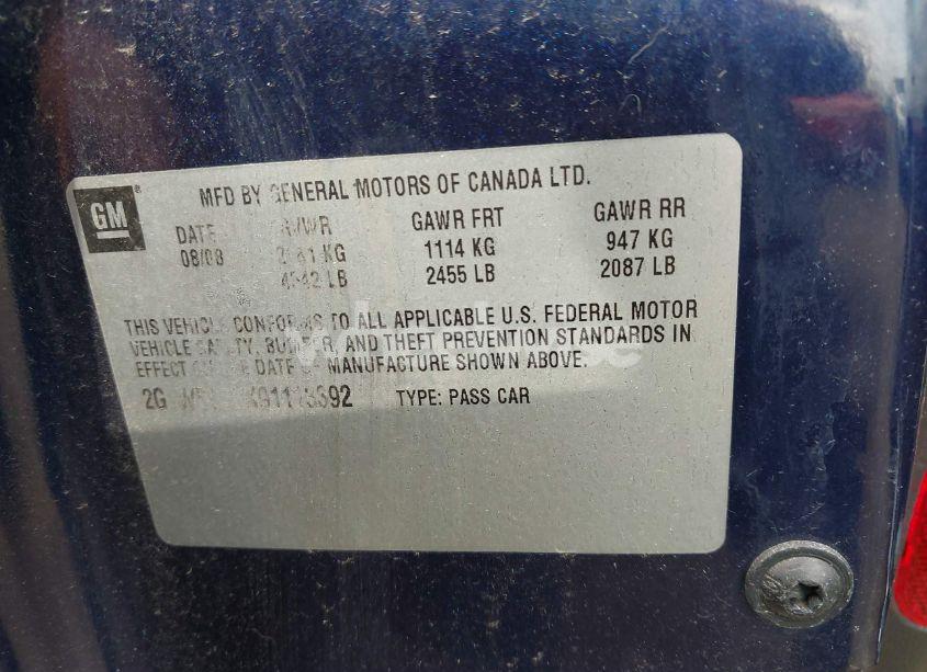 Photo 9 of 2009 Chevrolet Impala LS (VIN 2G1WB57KX91113392)