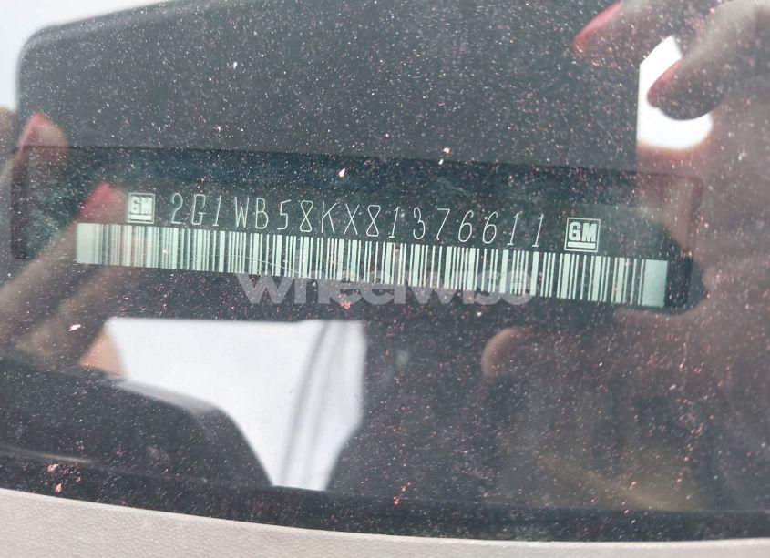 Photo 9 of 2008 Chevrolet Impala LS (VIN 2G1WB58KX81376611)