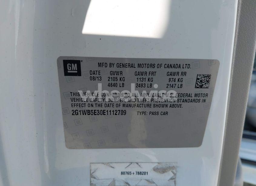 Photo 9 of 2014 Chevrolet Impala LIMITED LT (VIN 2G1WB5E30E1112709)