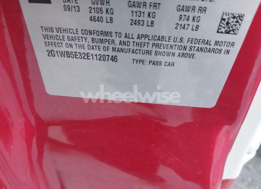 Photo 9 of 2014 Chevrolet Impala LIMITED LT (VIN 2G1WB5E32E1120746)