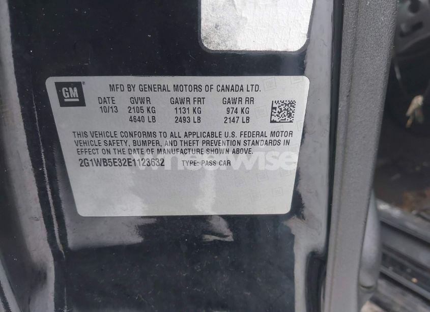 Photo 9 of 2014 Chevrolet Impala LIMITED LT (VIN 2G1WB5E32E1123632)