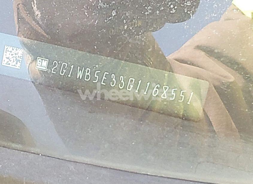 Photo 9 of 2016 Chevrolet Impala LIMITED LT (VIN 2G1WB5E33G1168551)