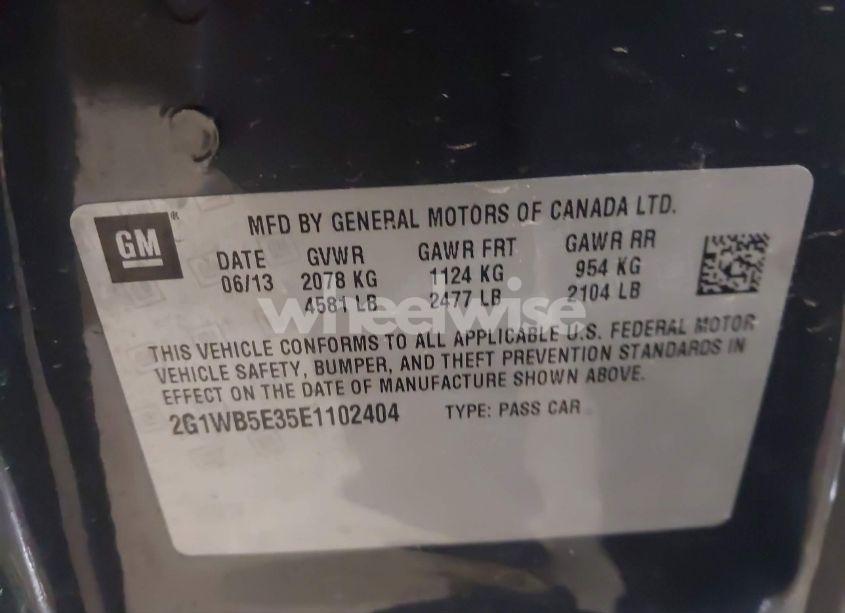 Photo 9 of 2014 Chevrolet Impala LIMITED LT (VIN 2G1WB5E35E1102404)