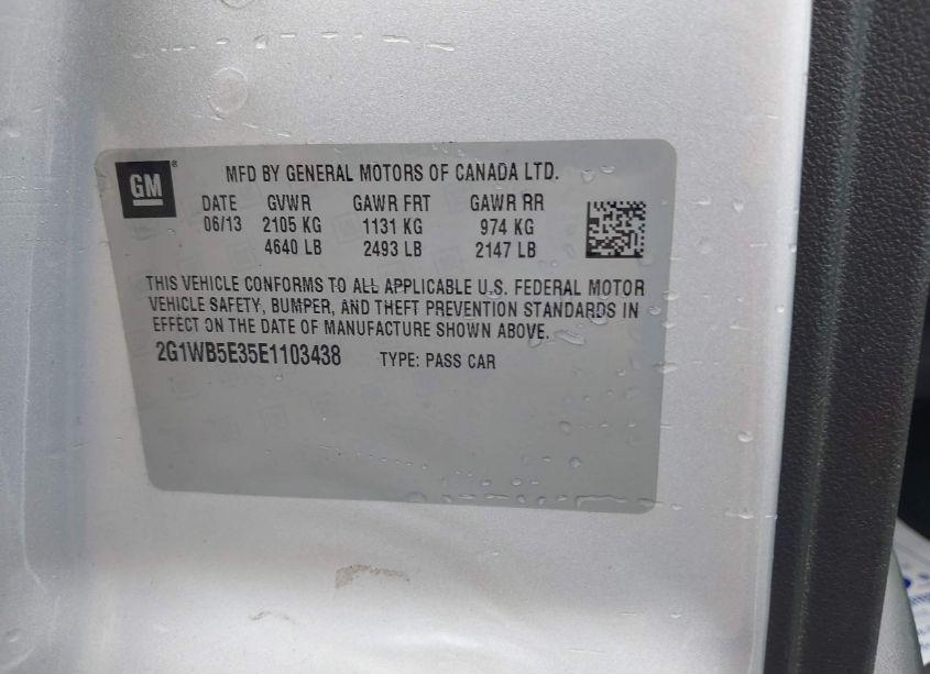 Photo 9 of 2014 Chevrolet Impala LIMITED LT (VIN 2G1WB5E35E1103438)