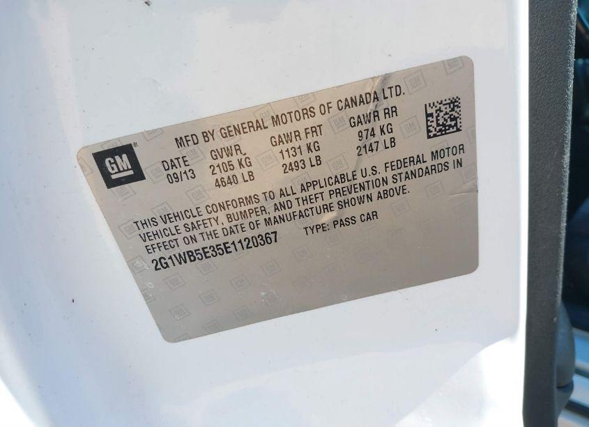 Photo 9 of 2014 Chevrolet Impala LIMITED LT (VIN 2G1WB5E35E1120367)