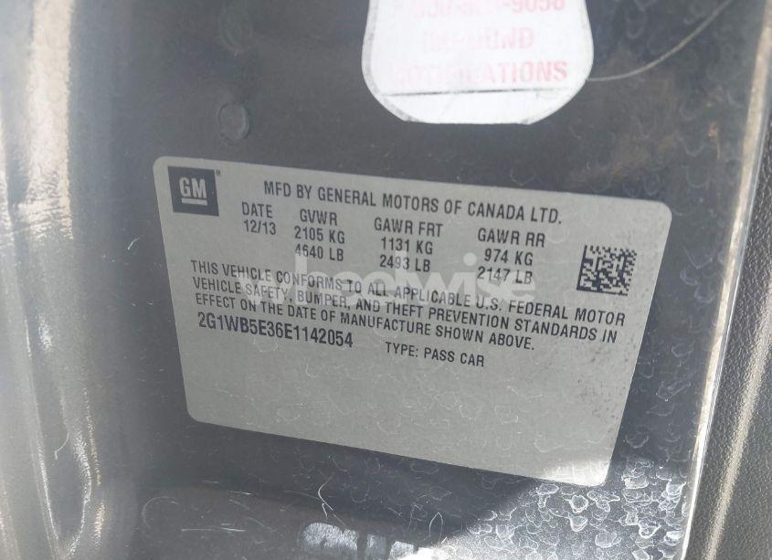 Photo 9 of 2014 Chevrolet Impala LIMITED LT (VIN 2G1WB5E36E1142054)