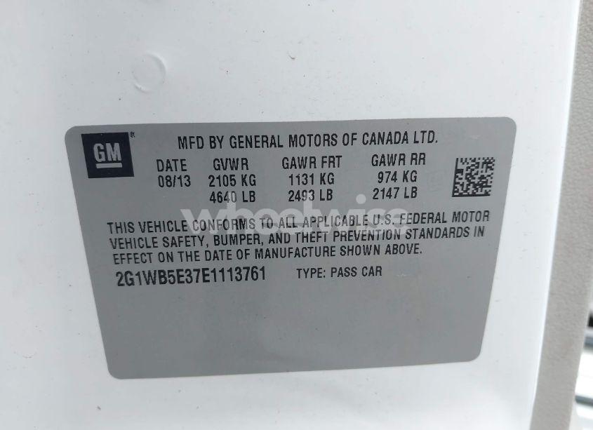 Photo 9 of 2014 Chevrolet Impala LIMITED LT (VIN 2G1WB5E37E1113761)