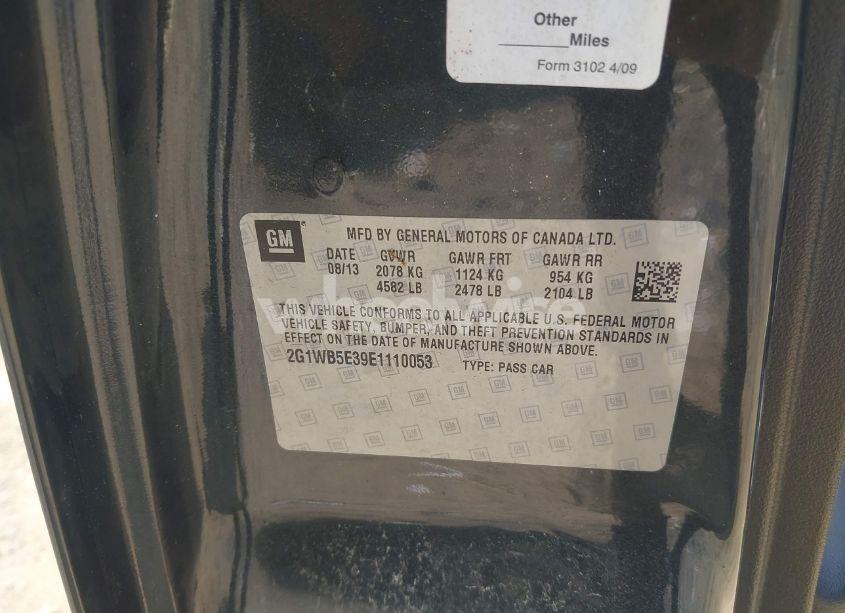 Photo 9 of 2014 Chevrolet Impala LIMITED LT (VIN 2G1WB5E39E1110053)