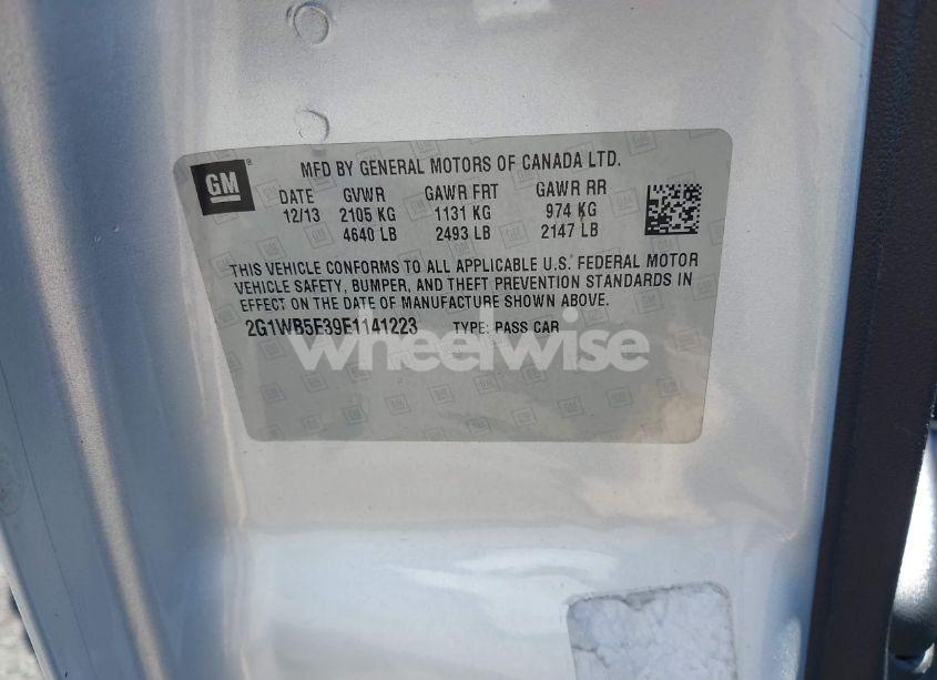 Photo 9 of 2014 Chevrolet Impala LIMITED LT (VIN 2G1WB5E39E1141223)