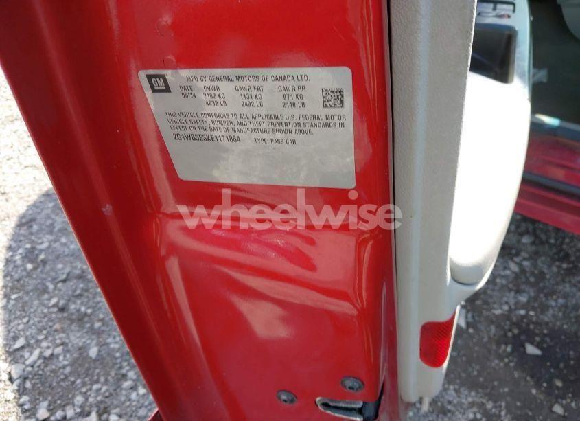 Photo 9 of 2014 Chevrolet Impala LIMITED LT (VIN 2G1WB5E3XE1171864)