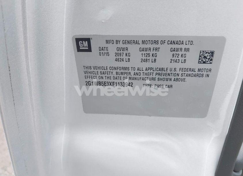 Photo 9 of 2015 Chevrolet Impala LIMITED LT (VIN 2G1WB5E3XF1133942)