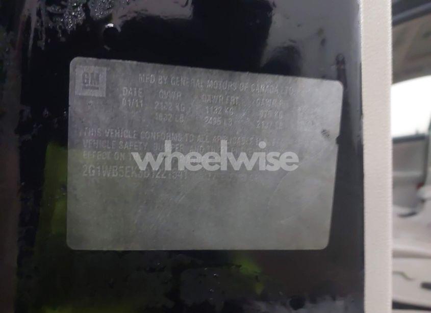 Photo 9 of 2011 Chevrolet Impala LT (VIN 2G1WB5EK3B1221541)