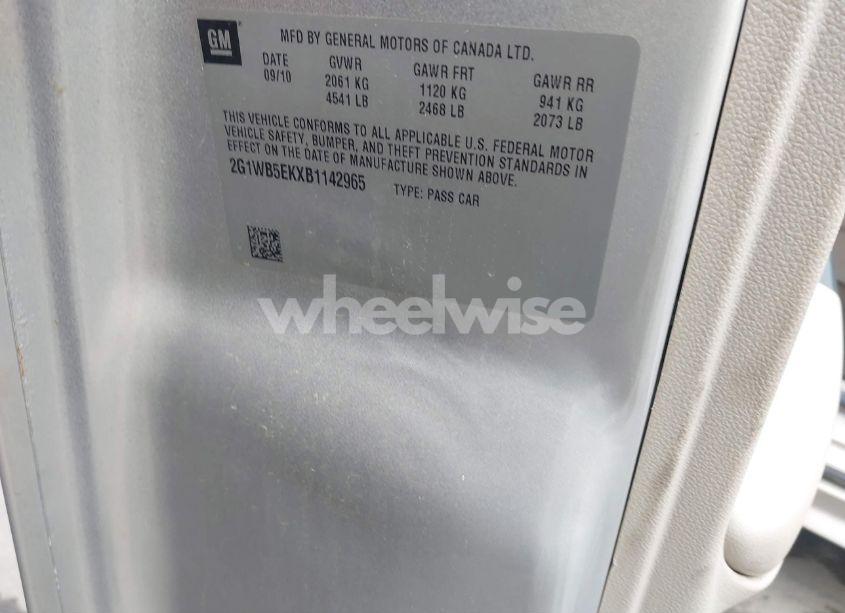 Photo 9 of 2011 Chevrolet Impala LT (VIN 2G1WB5EKXB1142965)