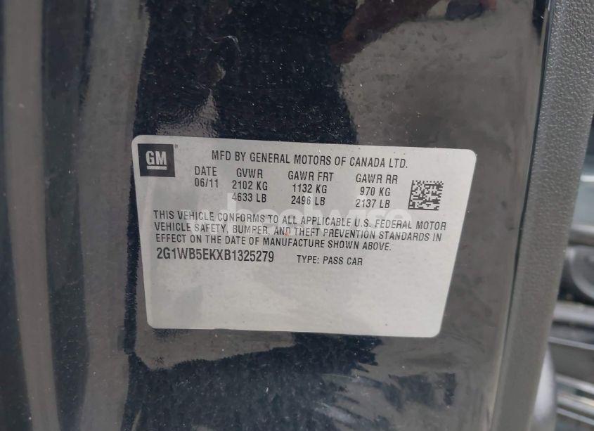 Photo 9 of 2011 Chevrolet Impala LT (VIN 2G1WB5EKXB1325279)