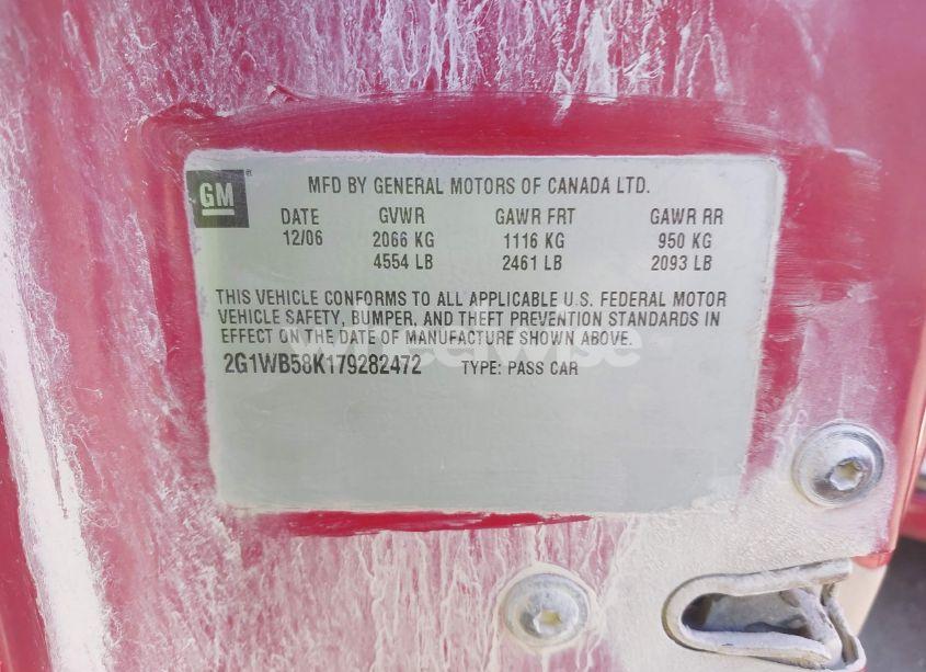 Photo 9 of 2008 Chevrolet Impala LT (VIN 2G1WC583789237379)