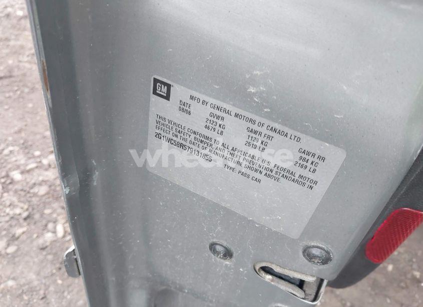 Photo 9 of 2007 Chevrolet Impala LT (VIN 2G1WC58R579131855)