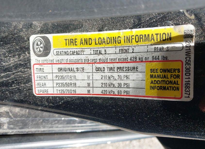 Photo 9 of 2013 Chevrolet Impala LTZ (VIN 2G1WC5E30D1168371)