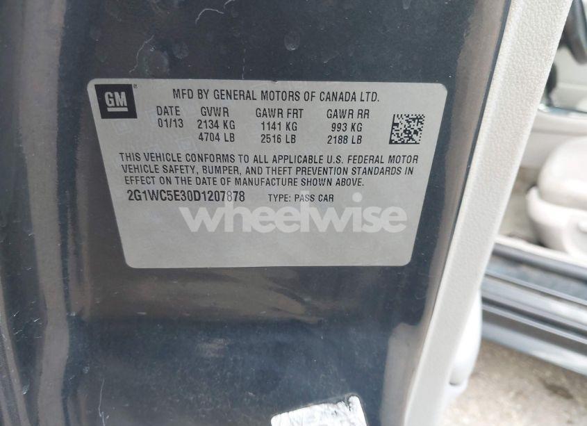 Photo 9 of 2013 Chevrolet Impala LTZ (VIN 2G1WC5E30D1207878)