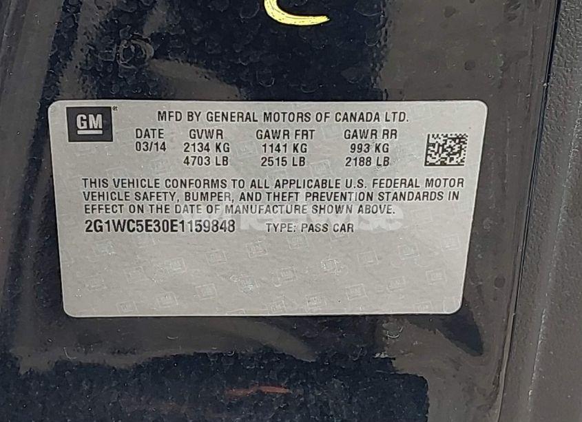 Photo 9 of 2014 Chevrolet Impala LIMITED LTZ (VIN 2G1WC5E30E1159848)