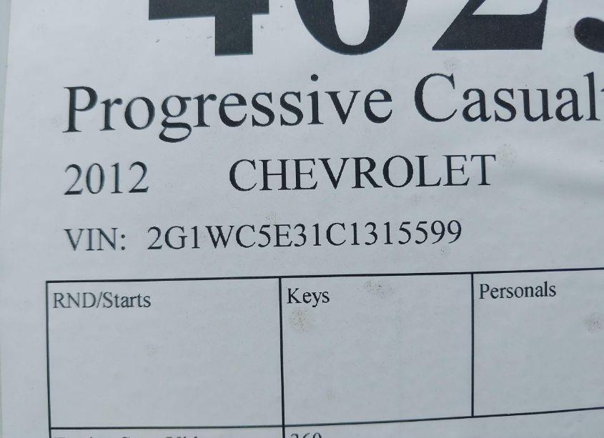 Photo 9 of 2012 Chevrolet Impala LTZ (VIN 2G1WC5E31C1315599)