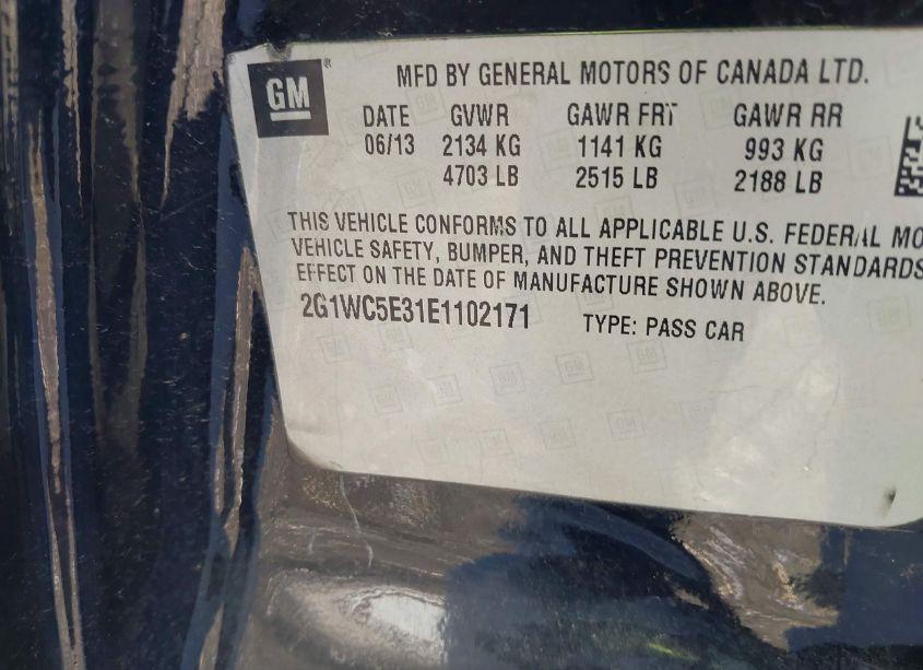 Photo 9 of 2014 Chevrolet Impala LIMITED LTZ (VIN 2G1WC5E31E1102171)