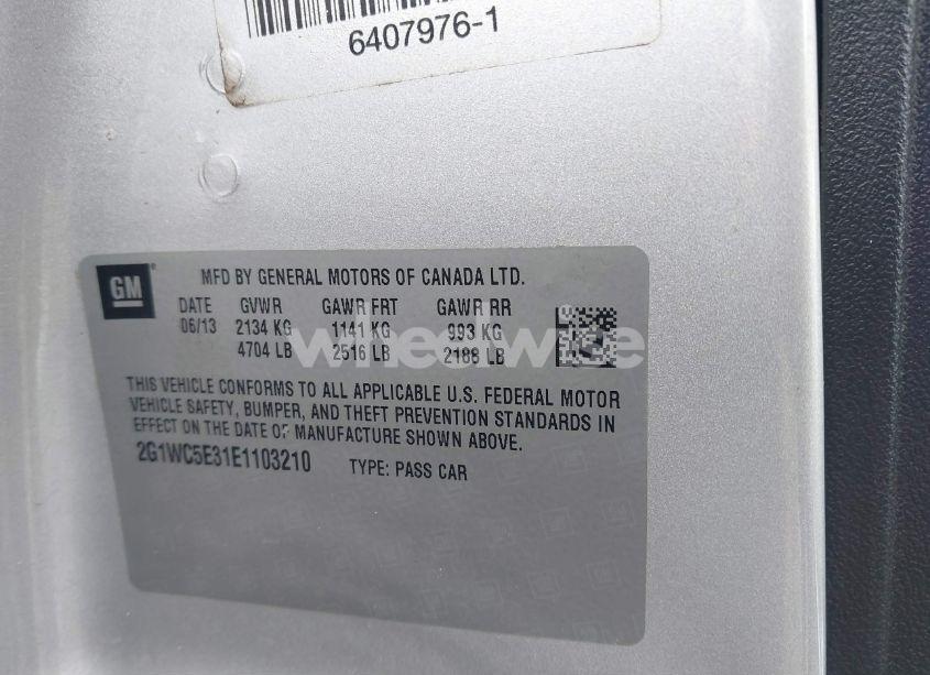 Photo 9 of 2014 Chevrolet Impala LIMITED LTZ (VIN 2G1WC5E31E1103210)