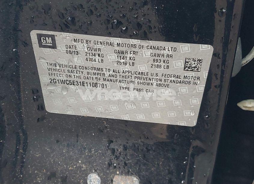 Photo 9 of 2014 Chevrolet Impala LIMITED LTZ (VIN 2G1WC5E31E1108701)