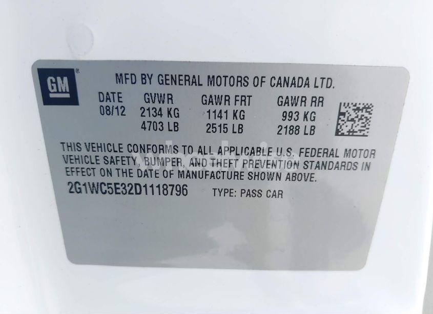 Photo 9 of 2013 Chevrolet Impala LTZ (VIN 2G1WC5E32D1118796)