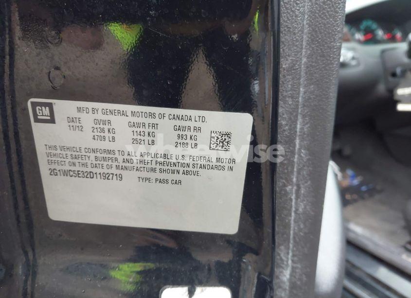 Photo 9 of 2013 Chevrolet Impala LTZ (VIN 2G1WC5E32D1192719)