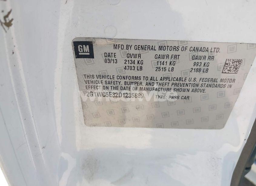 Photo 9 of 2013 Chevrolet Impala LTZ (VIN 2G1WC5E32D1235889)