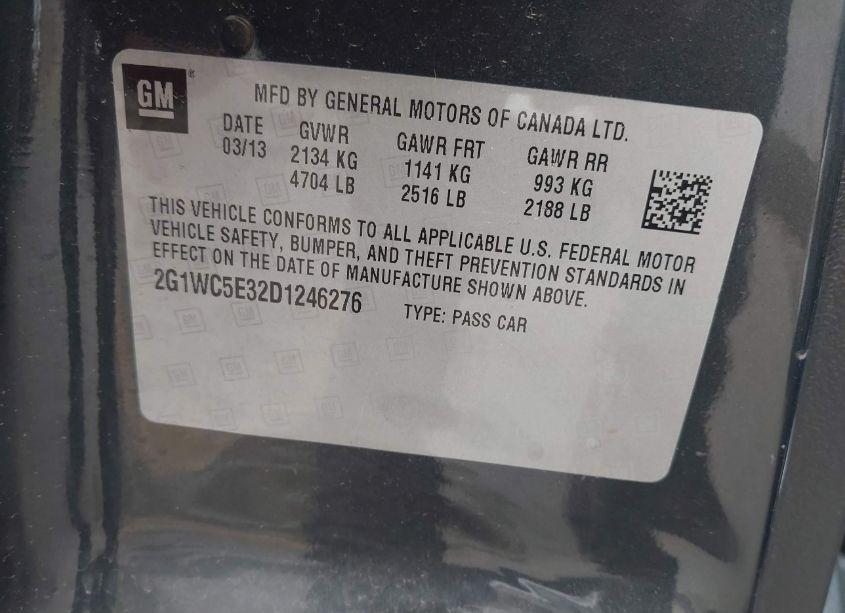 Photo 9 of 2013 Chevrolet Impala LTZ (VIN 2G1WC5E32D1246276)