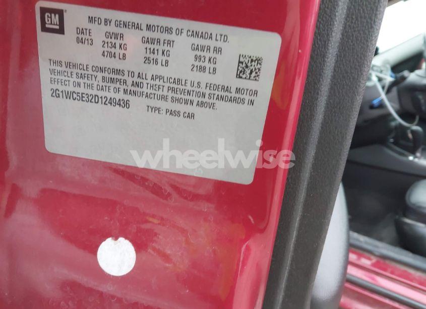 Photo 9 of 2013 Chevrolet Impala LTZ (VIN 2G1WC5E32D1249436)