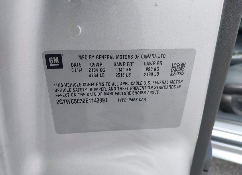 Photo 9 of 2014 Chevrolet Impala LIMITED LTZ (VIN 2G1WC5E32E1143991)