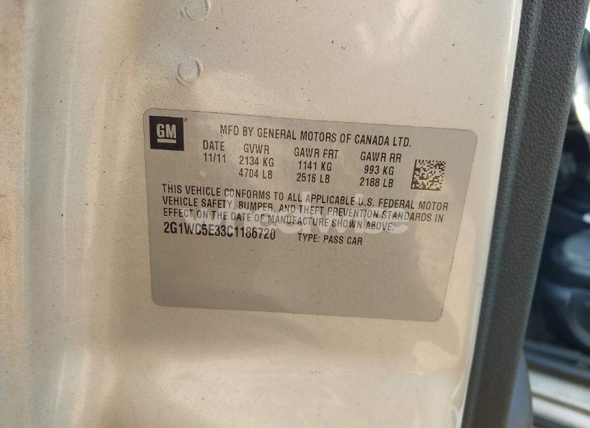 Photo 9 of 2012 Chevrolet Impala LTZ (VIN 2G1WC5E33C1186720)