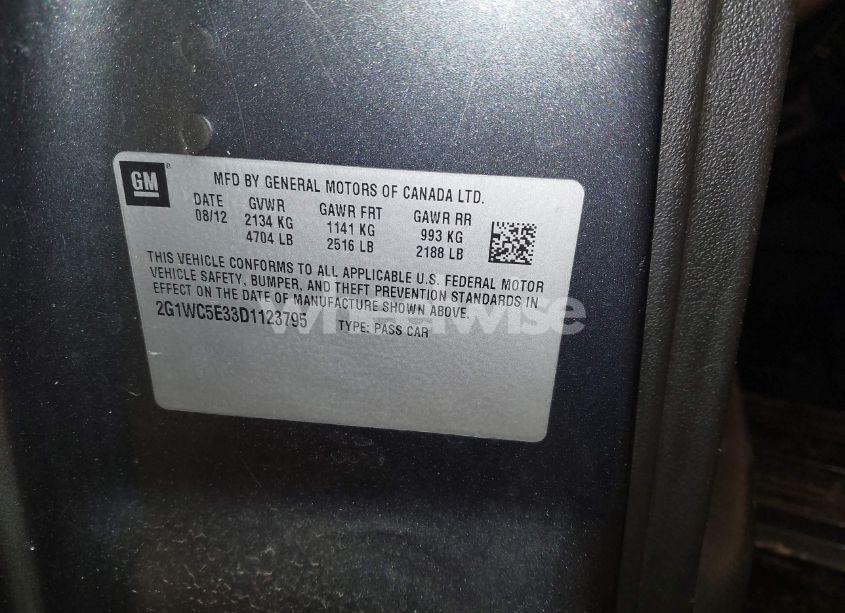 Photo 9 of 2013 Chevrolet Impala LTZ (VIN 2G1WC5E33D1123795)