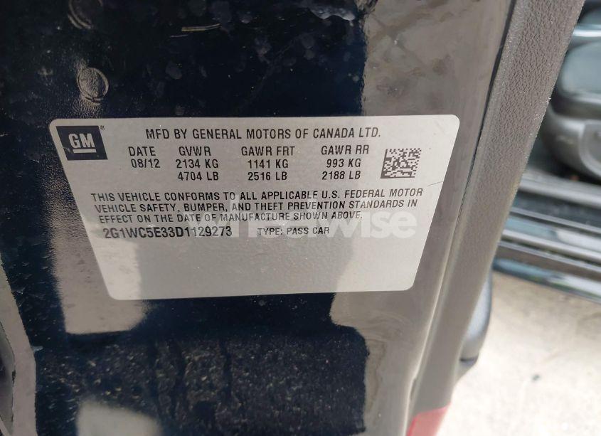 Photo 9 of 2013 Chevrolet Impala LTZ (VIN 2G1WC5E33D1129273)