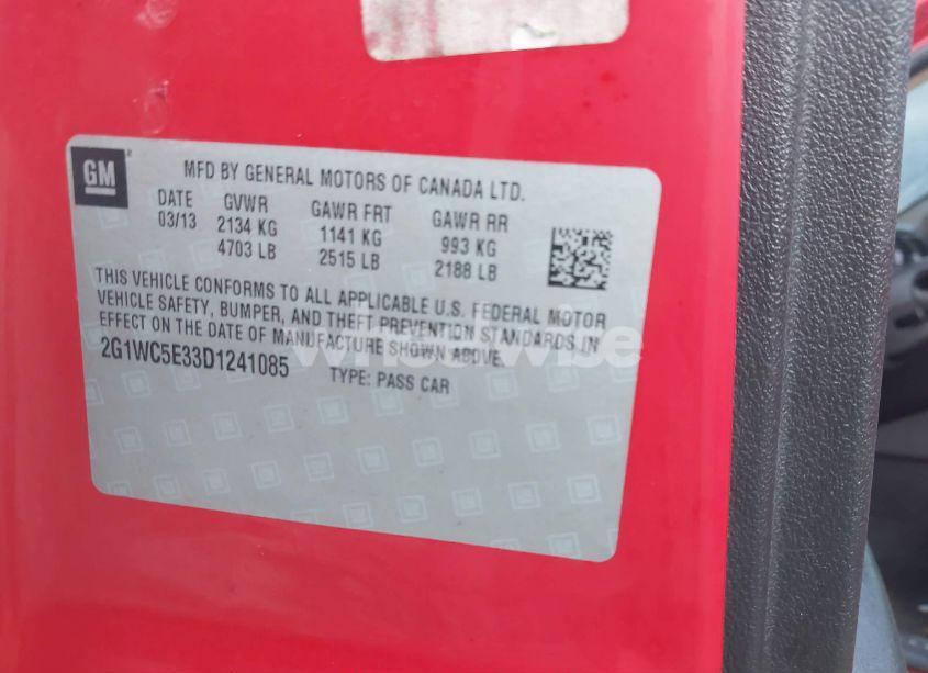 Photo 9 of 2013 Chevrolet Impala LTZ (VIN 2G1WC5E33D1241085)