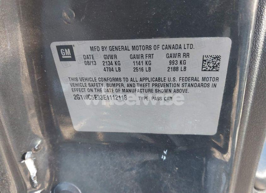 Photo 9 of 2014 Chevrolet Impala LIMITED LTZ (VIN 2G1WC5E33E1112118)